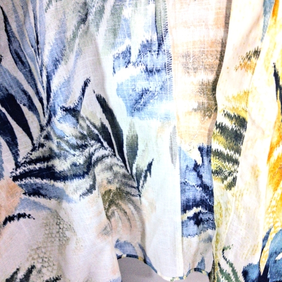 Iman XL Abstract Print 100% Cotton Cozy Blazer/Topper 3/4 Sleeve Never Worn - Picture 5 of 9